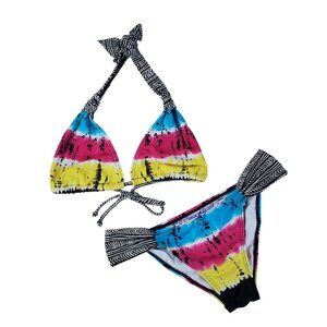 Billabong 2 pc Tie Dye Bikini size Medium